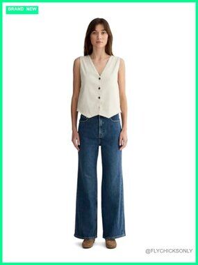 Everlane Way-High Sailor Straight Leg Jeans Organic Cotton High Rise